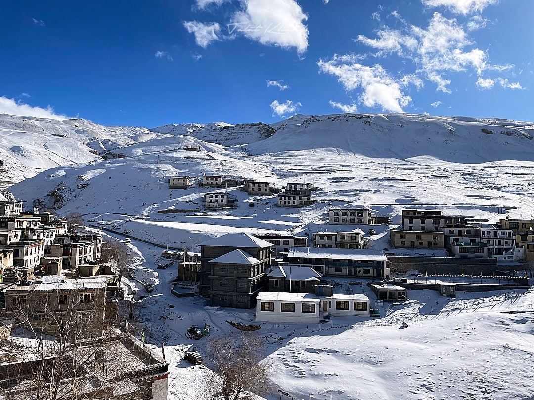 Kibber village in spiti - Snow Leopard Photography